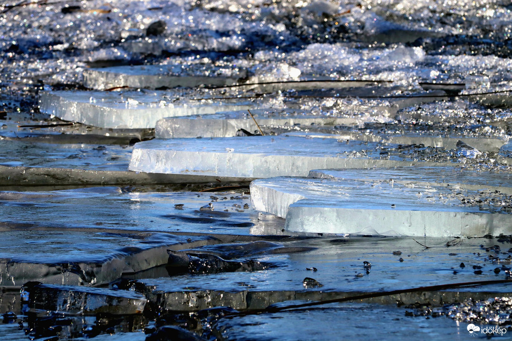 Zajló jégtáblák