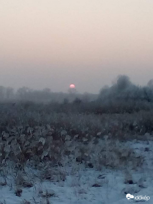 Naplemente a berekben 